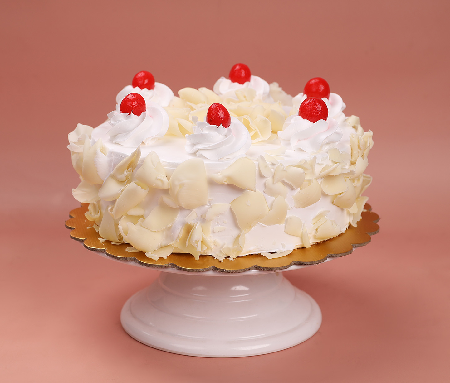 Cream White Forest Cake